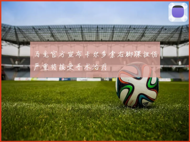 马竞官方宣布卡尔多索右脚踝扭伤严重将接受手术治疗